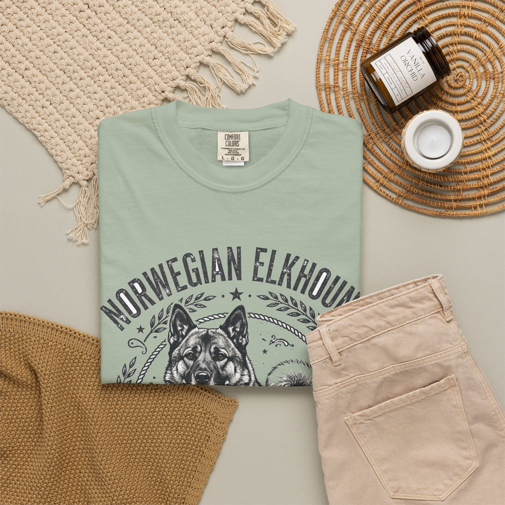'Viking Howl' Norwegian Elkhound T-Shirt — alternate view