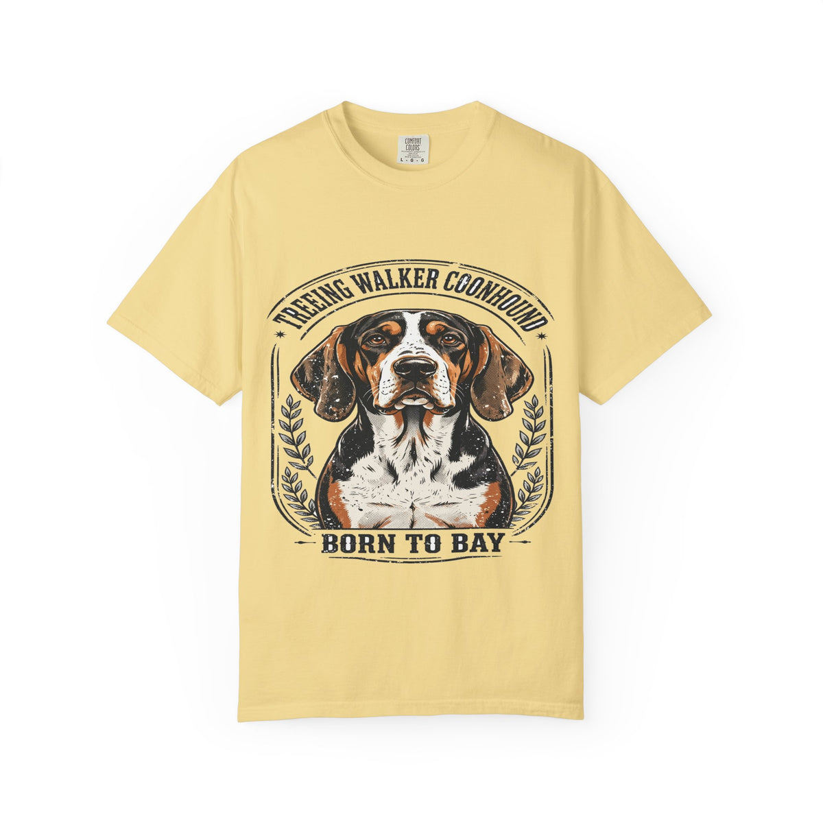 'Born To Bay' Treeing Walker Coonhound T-Shirt — alternate view