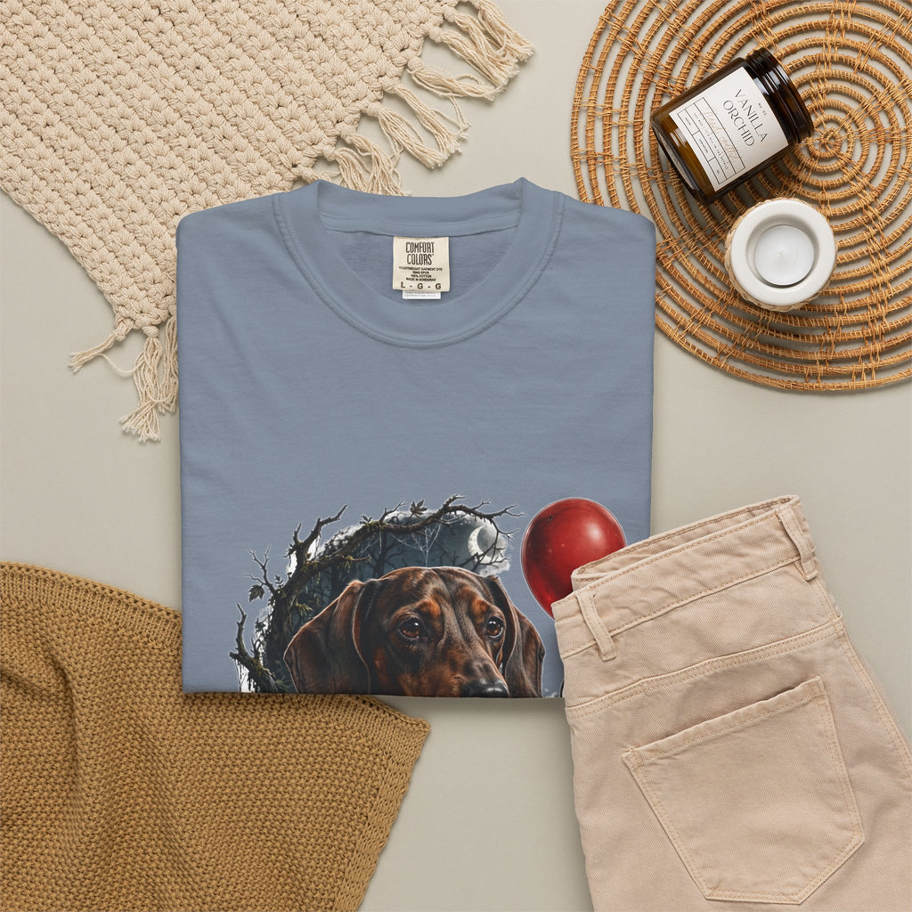 Dachshund Creepy Clown Halloween Tee