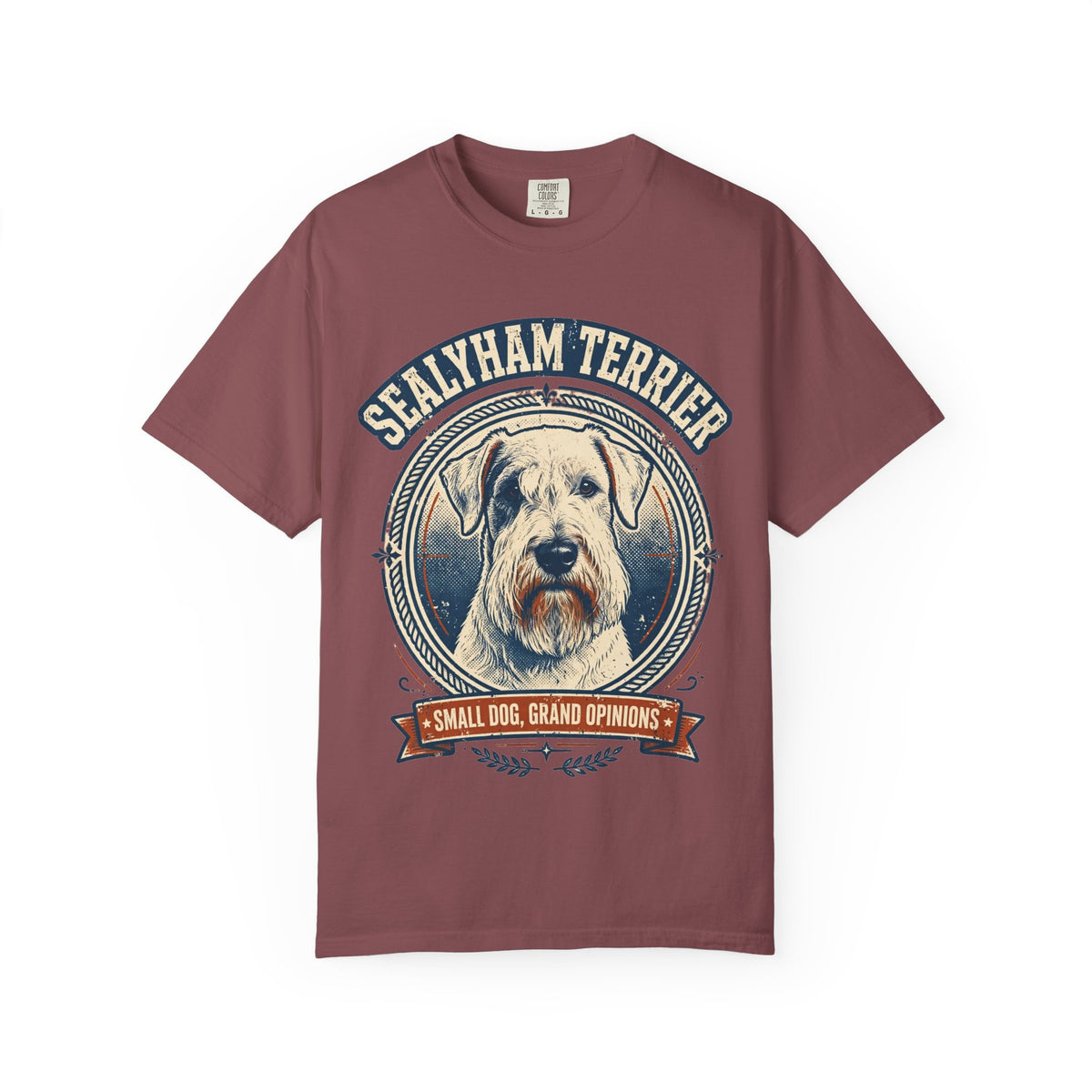 'Grand Opinions' Sealyham Terrier T-Shirt — alternate view