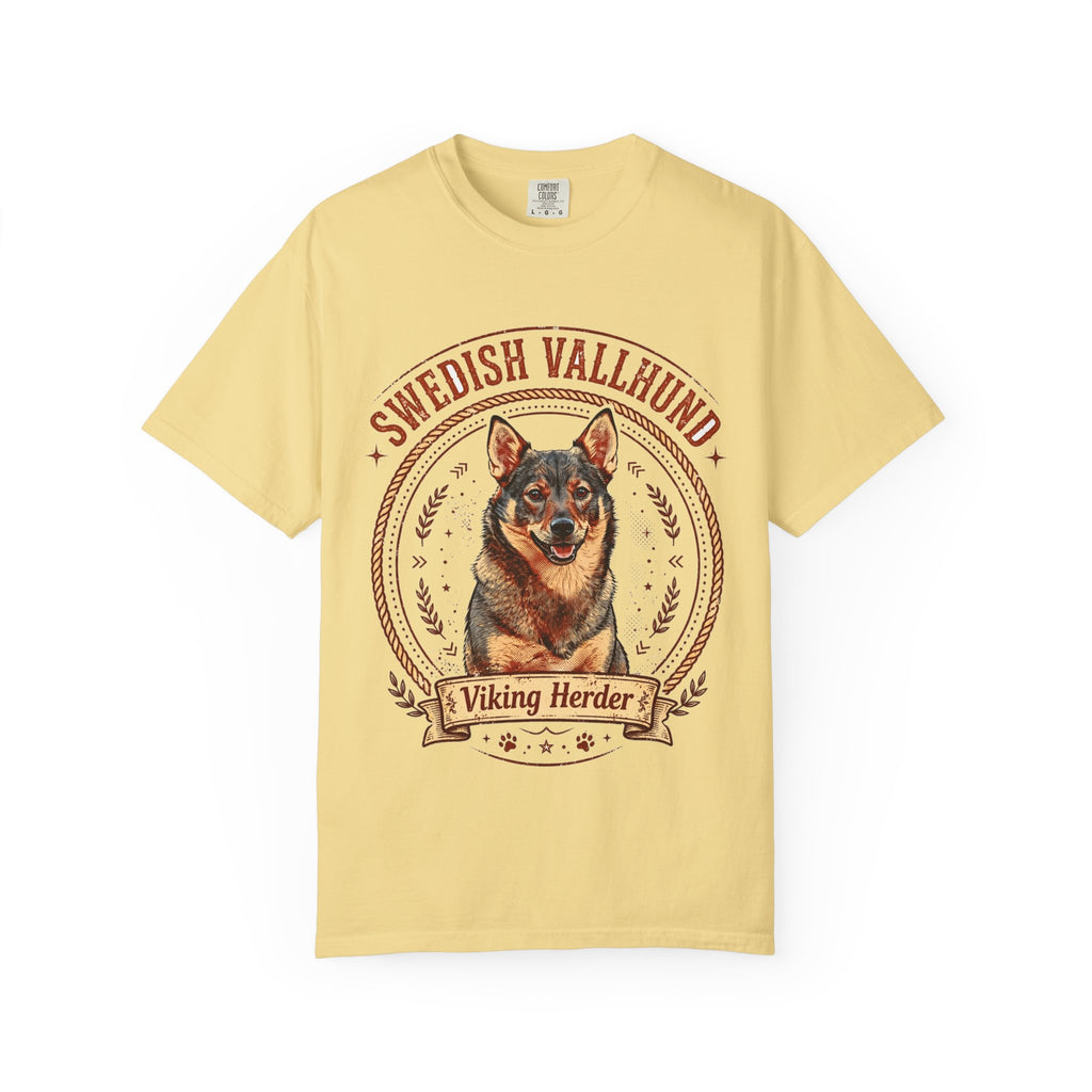 'Viking Herder' Swedish Vallhund T-Shirt — alternate view