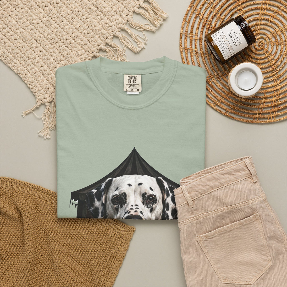 Dalmatian Creepy Clown Halloween Tee