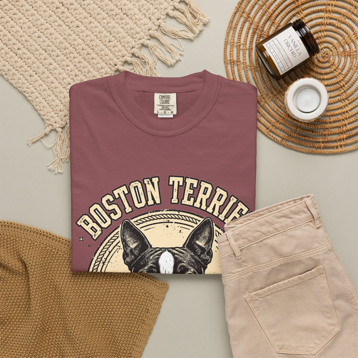 'Tuxedo Goofball' Boston Terrier T-Shirt — alternate view