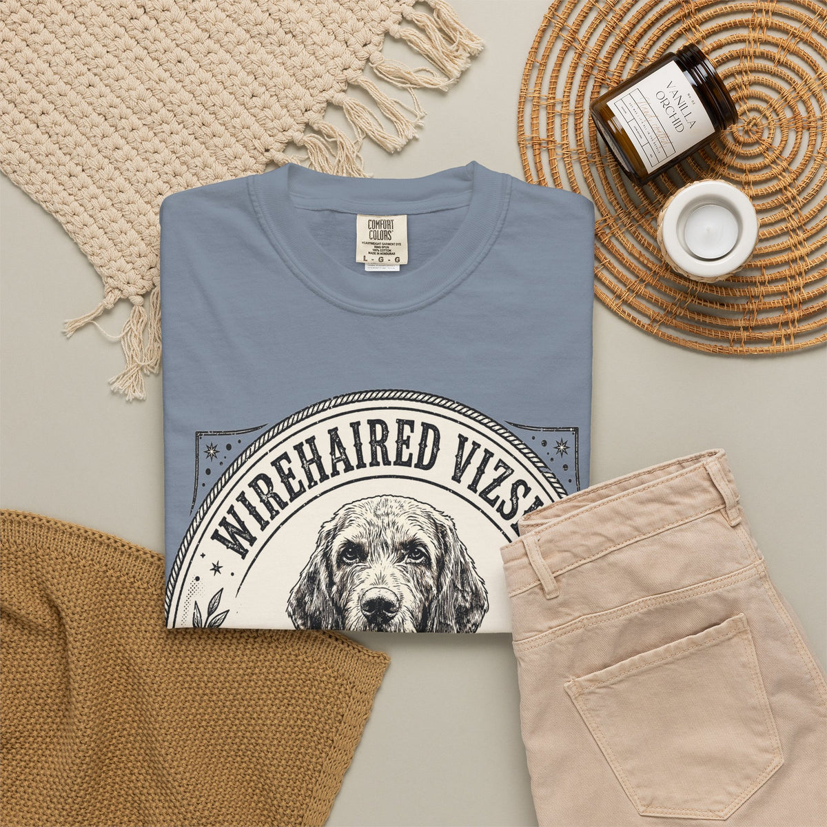 'Bearded Rocket' Wirehaired Vizsla T-Shirt — alternate view