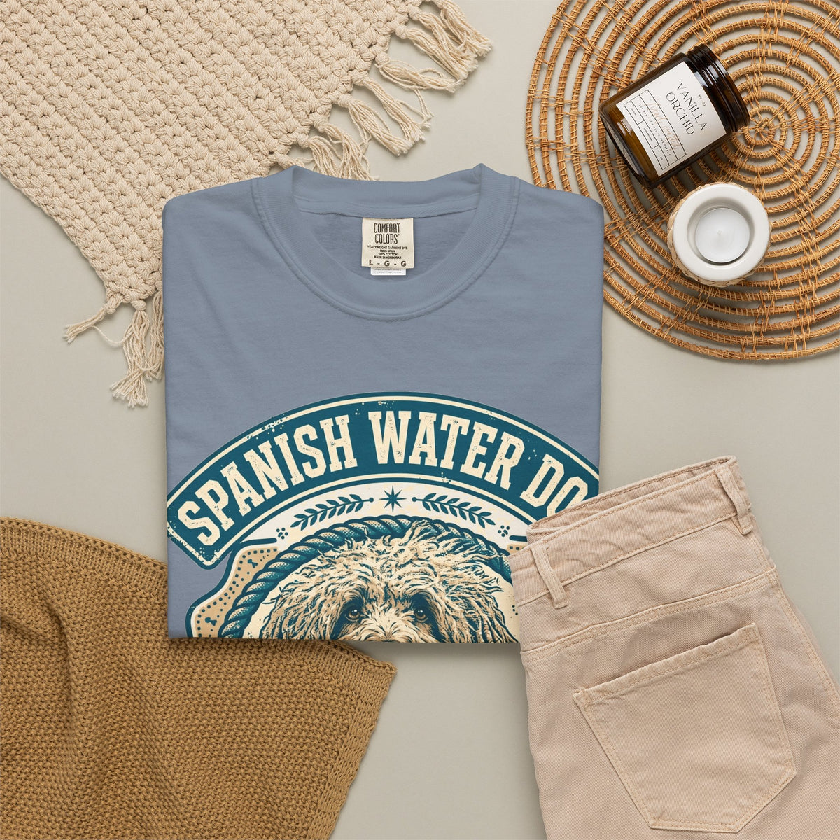 'Waterproof' Spanish Water Dog T-Shirt — alternate view