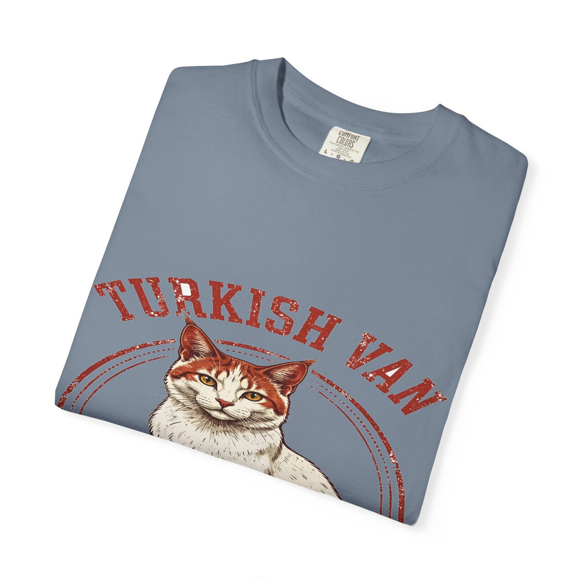 'Pool Party' Turkish Van Cat T-Shirt — alternate view