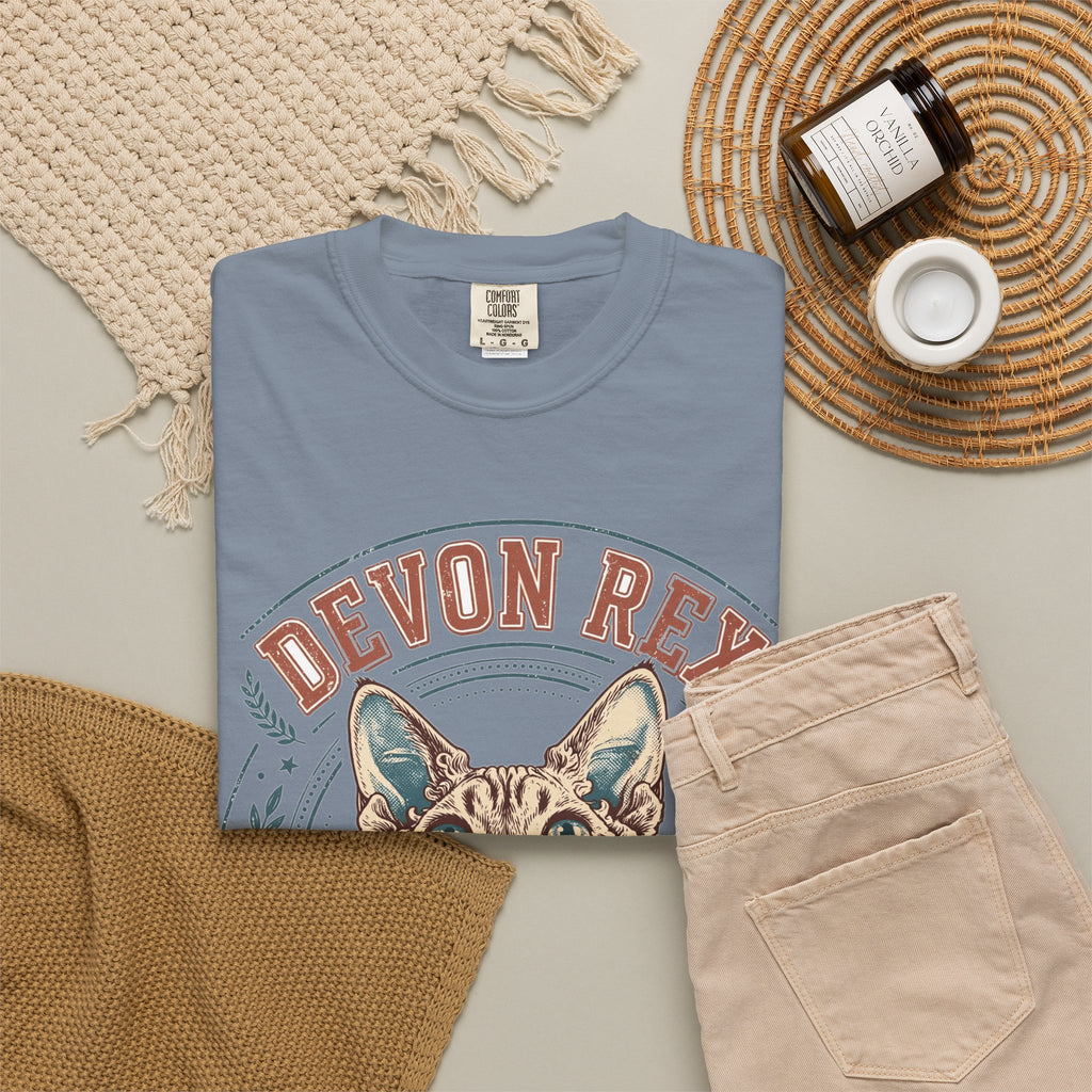 'Pixie Ears Club' Devon Rex T-Shirt — alternate view