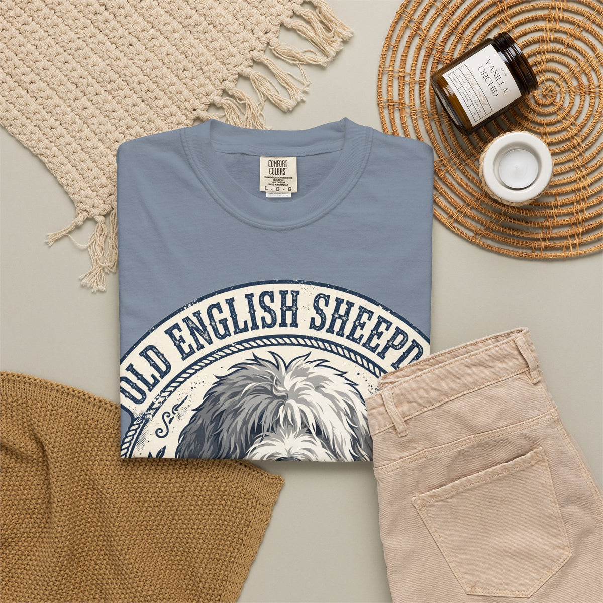 'Shaggy' Old English Sheepdog T-Shirt — alternate view