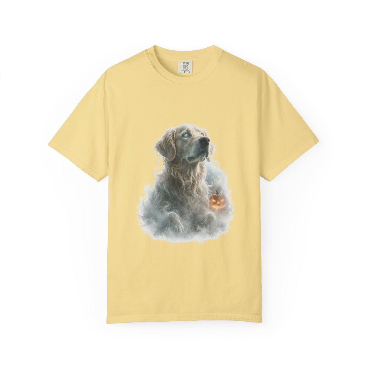 Golden Retriever Spooky Ghost Halloween Tee