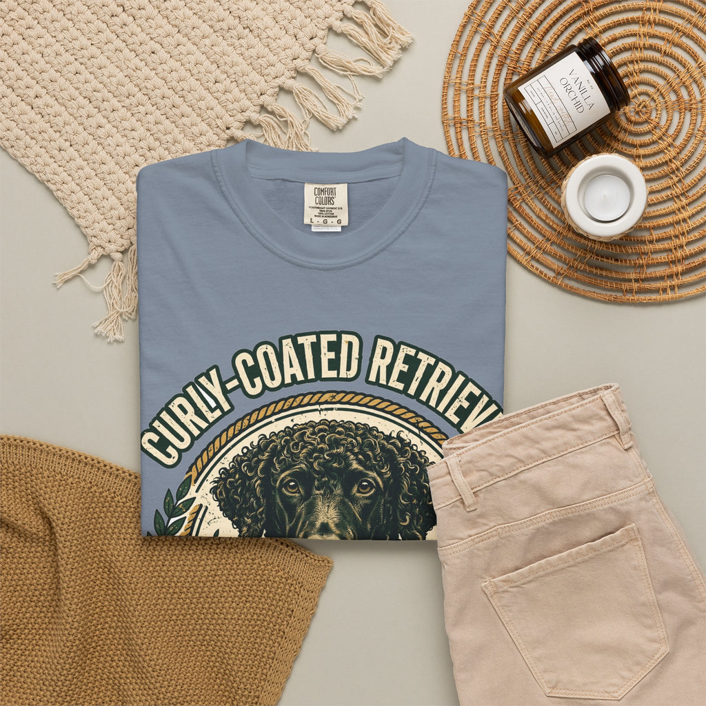 'Perfect Curls' Curly-Coated Retriever T-Shirt — alternate view