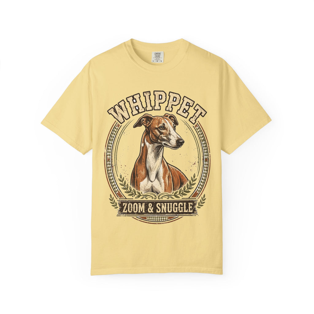 'Zoom & Snuggle' Whippet T-Shirt — alternate view