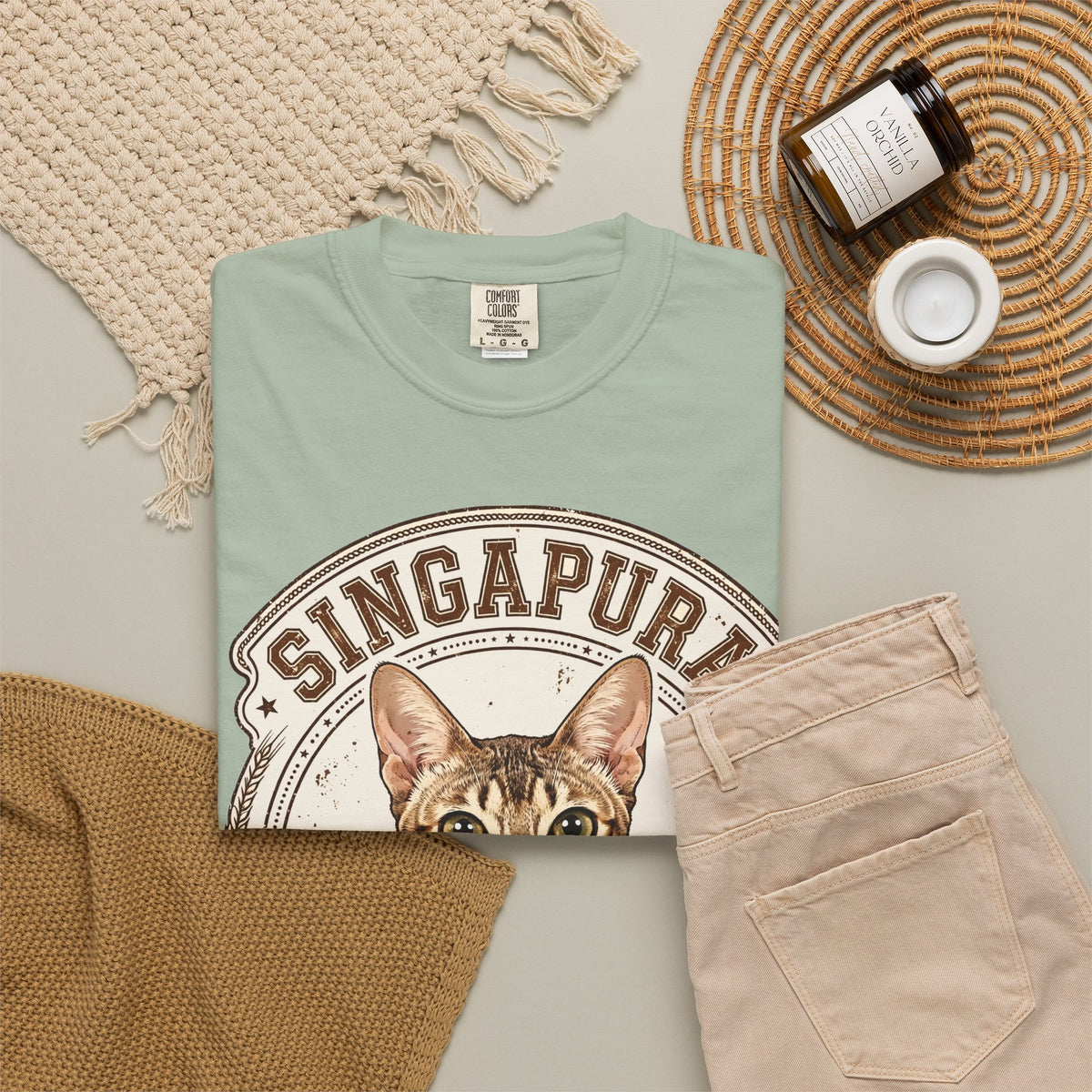'Itsy Bitsy' Singapura Cat T-Shirt — alternate view