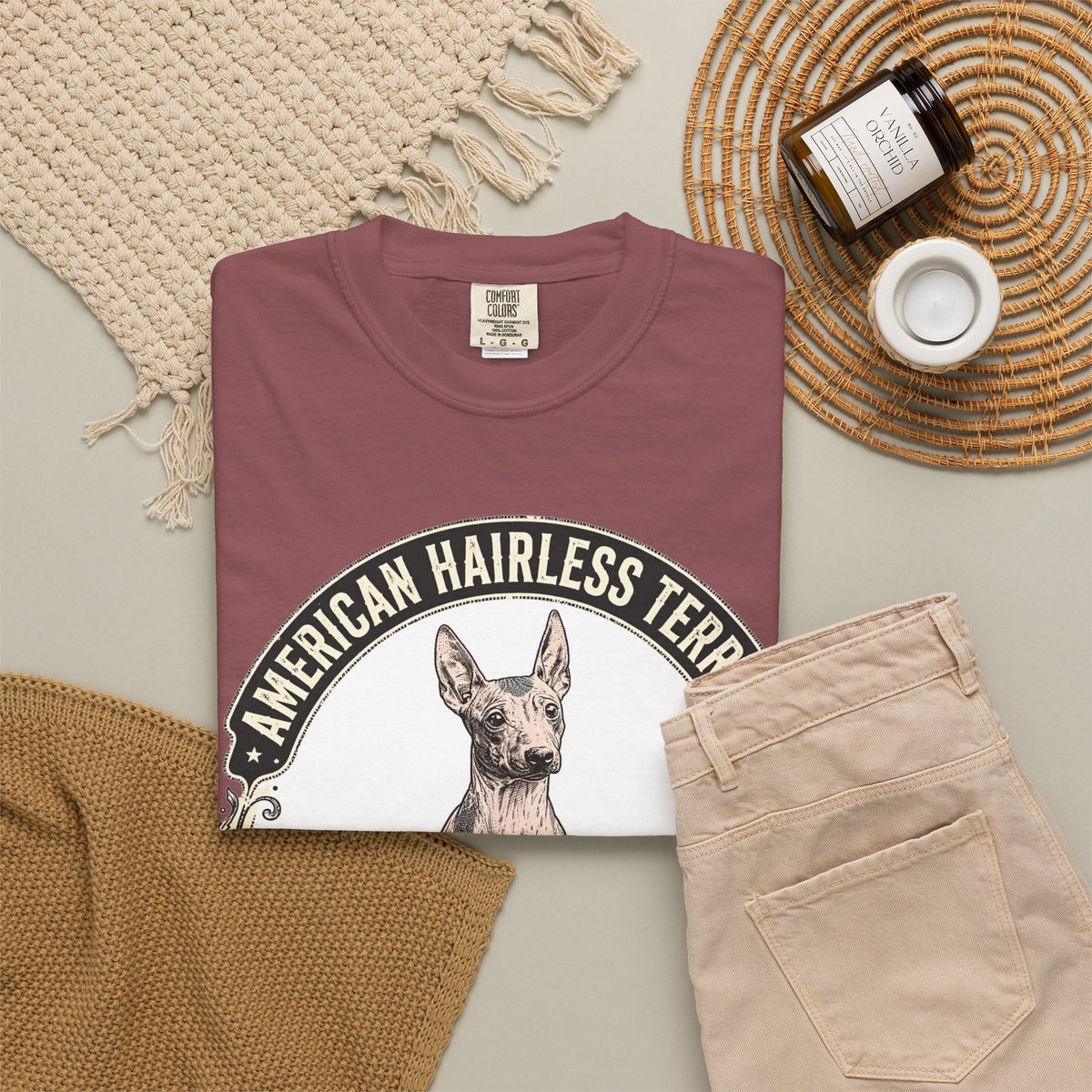 American Hairless Terrier Bare Beauty Tee