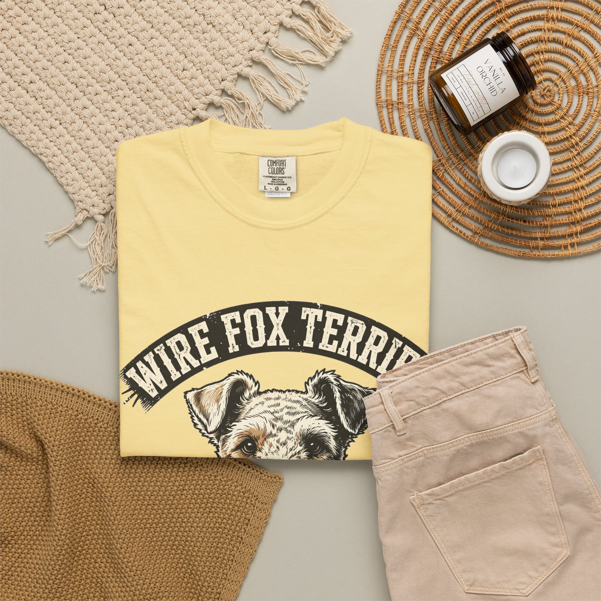 'Wire Whirlwind' Wire Fox Terrier T-Shirt — alternate view