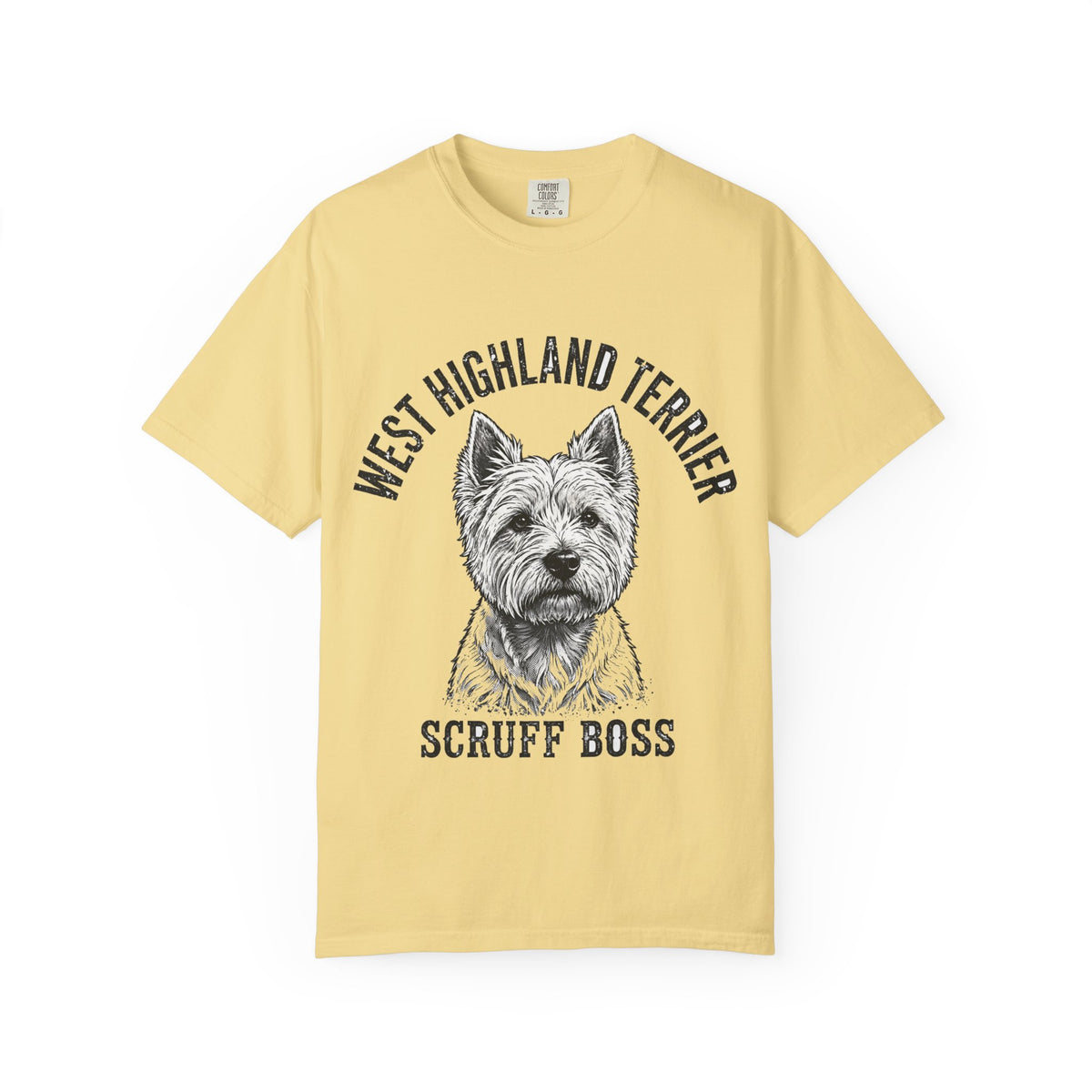 'Scruff Boss' West Highland Terrier T-Shirt — alternate view