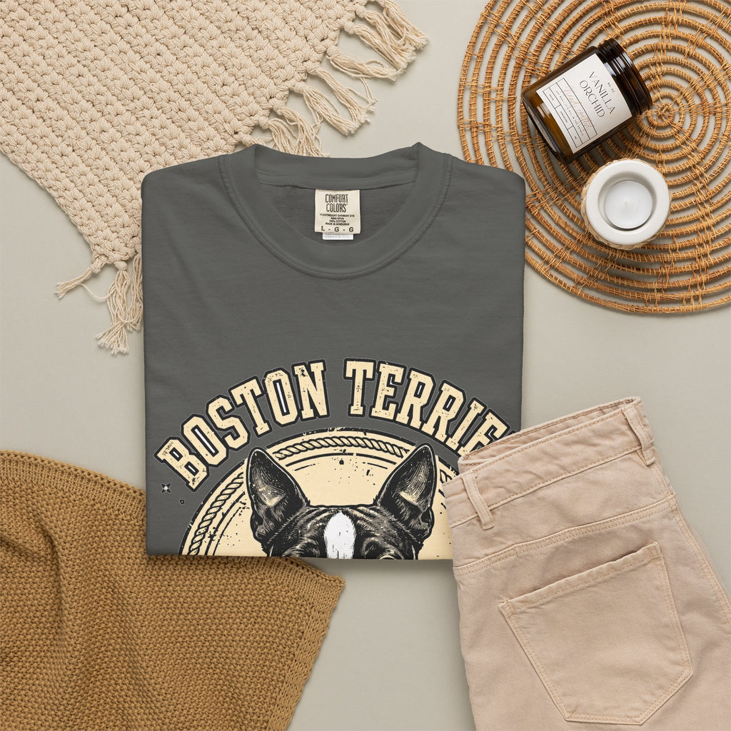 'Tuxedo Goofball' Boston Terrier T-Shirt — alternate view