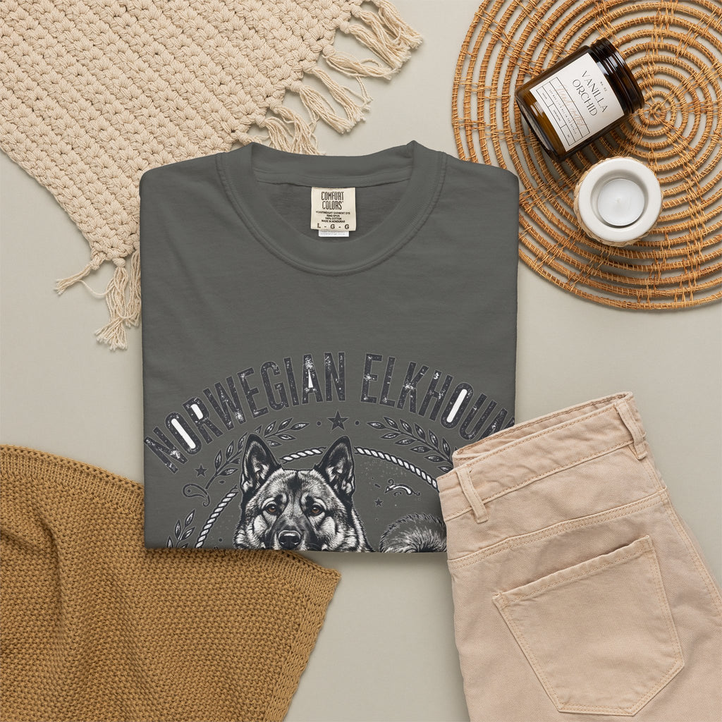 'Viking Howl' Norwegian Elkhound T-Shirt — alternate view