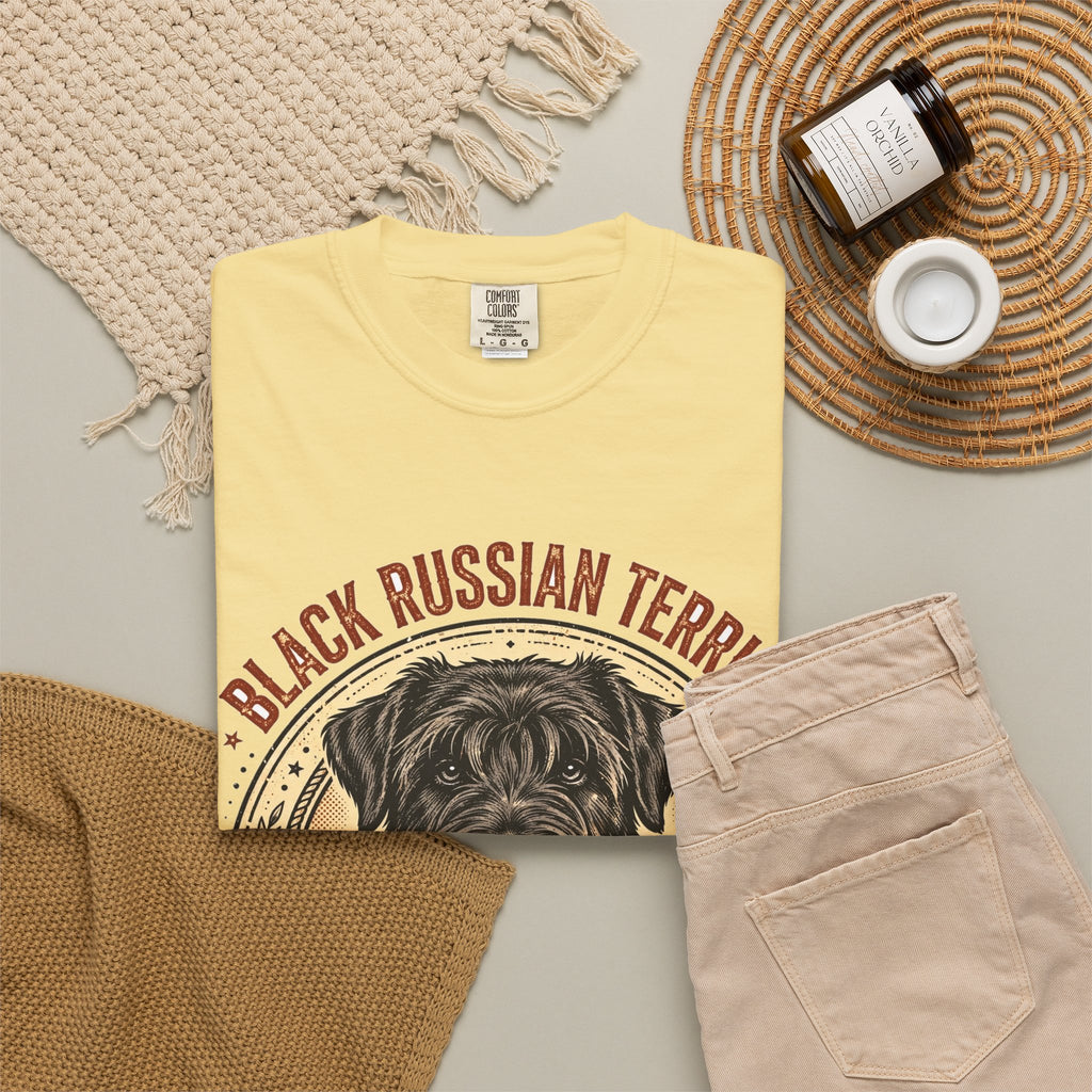 'Beard Bodyguard' Black Russian Terrier T-Shirt — alternate view