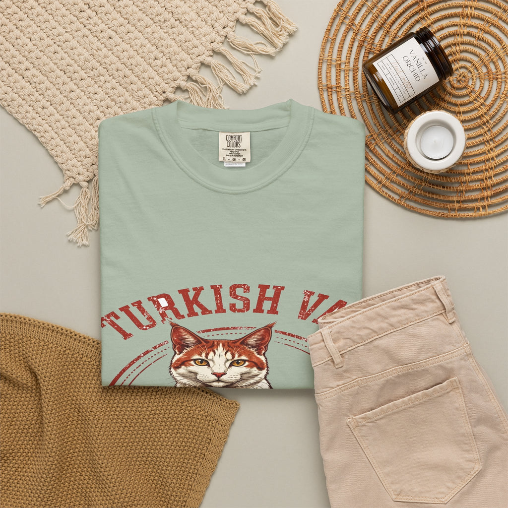 'Pool Party' Turkish Van Cat T-Shirt — alternate view