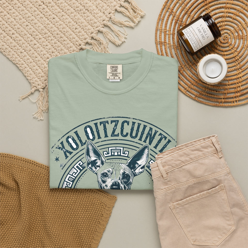 'Bare Aztec' Xoloitzcuintli T-Shirt — alternate view