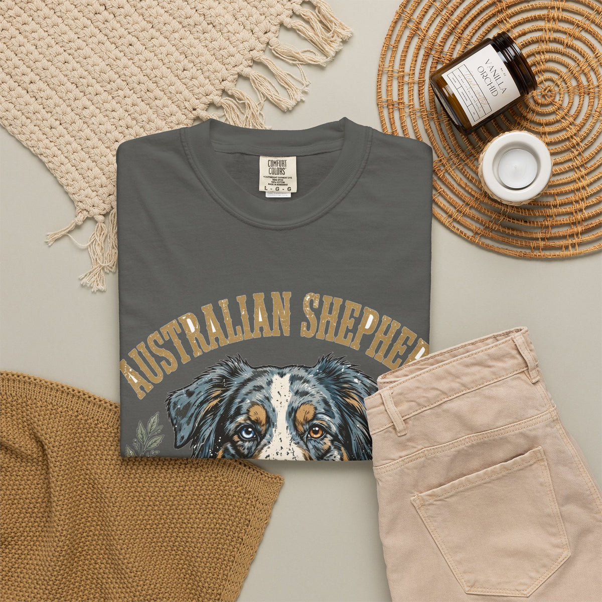 'Herding Hearts' Australian Shepherd T-Shirt — alternate view
