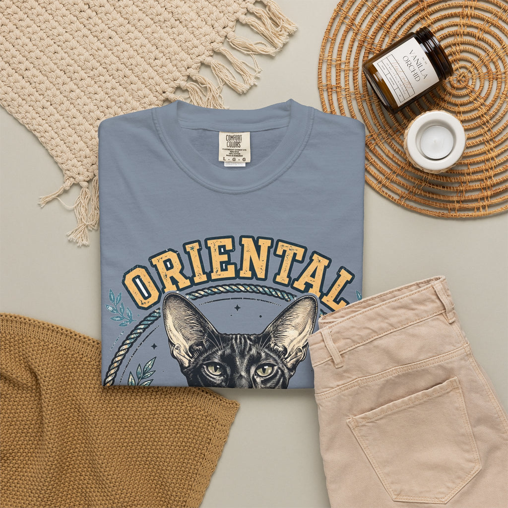 'Long Lean Loud' Oriental Shorthair T-Shirt — alternate view