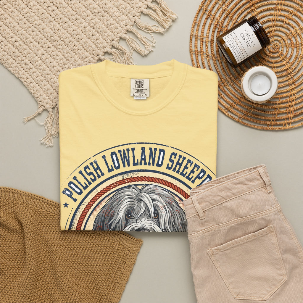 'Shaggy Soul' Polish Lowland Sheepdog T-Shirt — alternate view