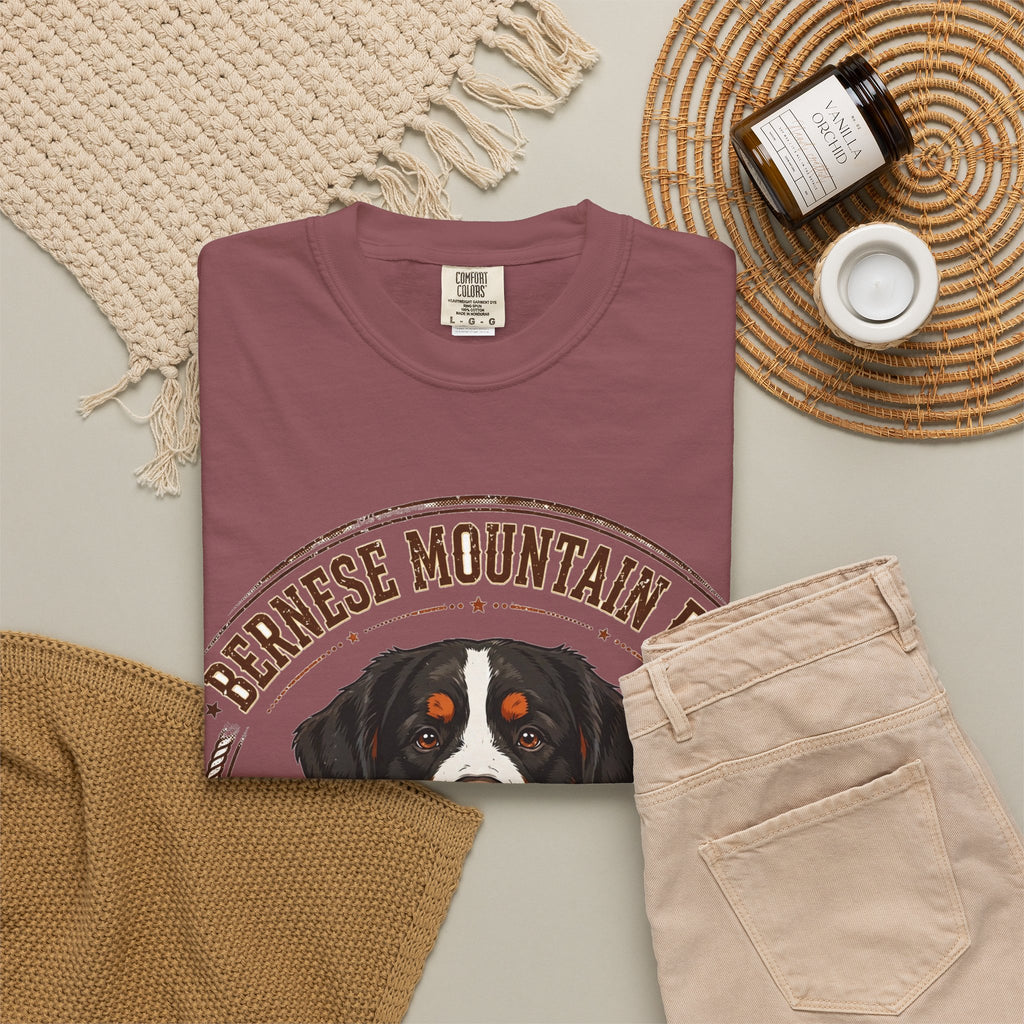 'Alpine Sweetheart' Bernese Mountain Dog T-Shirt — alternate view
