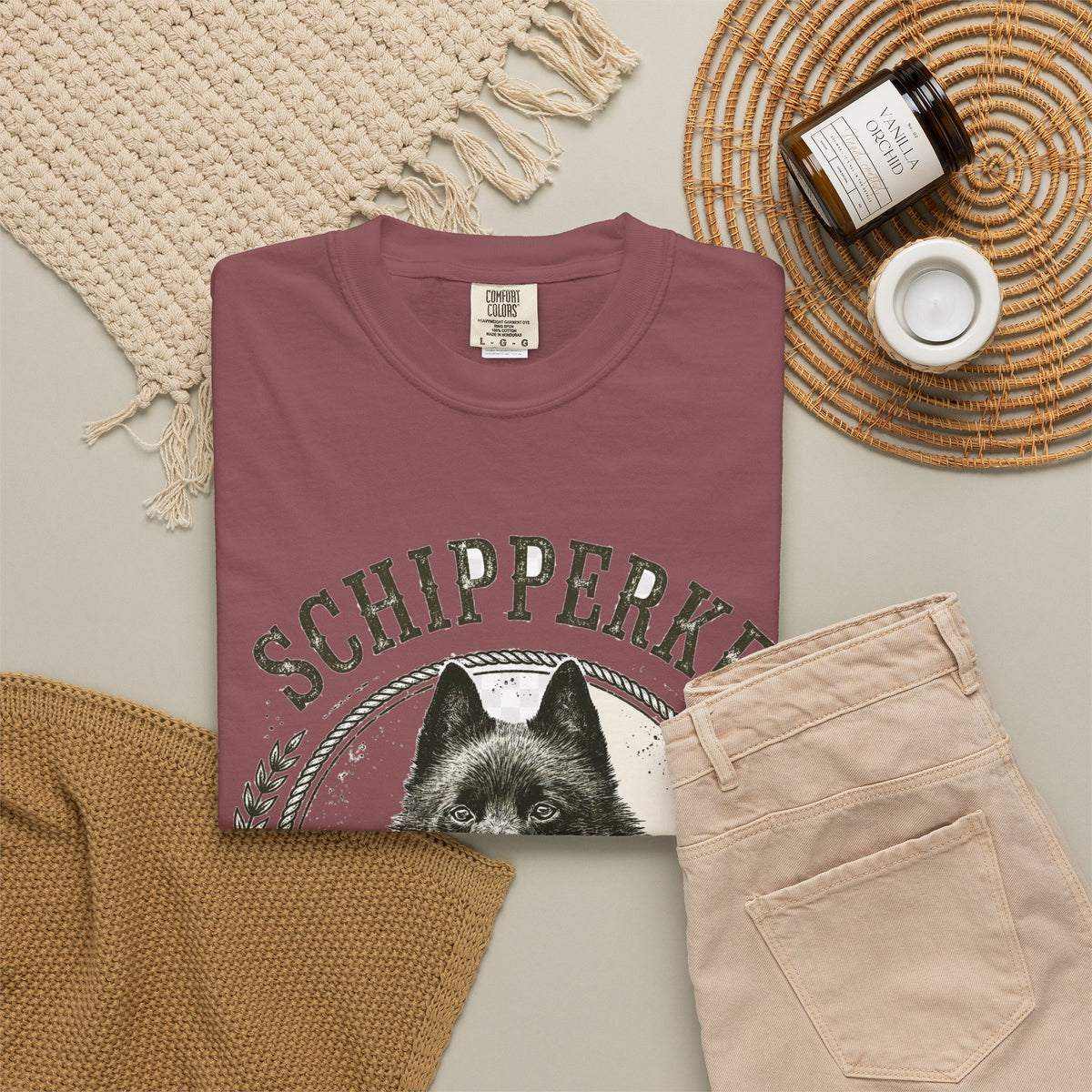 'Tiny Captain' Schipperke T-Shirt — alternate view