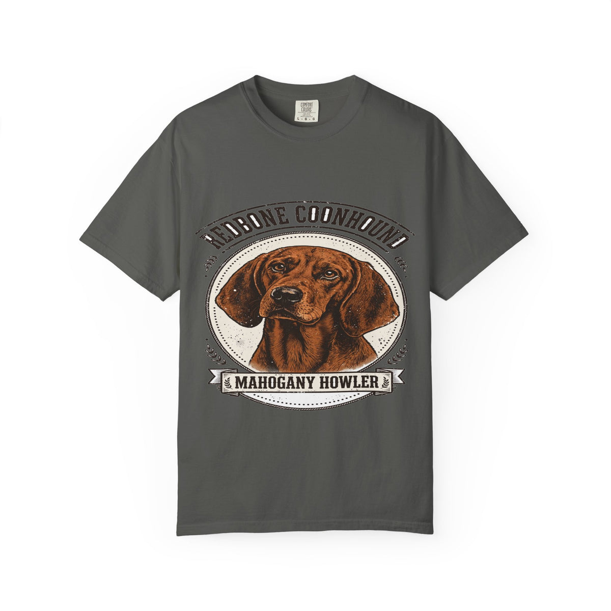 'Mahogany Howler' Redbone Coonhound T-Shirt — alternate view