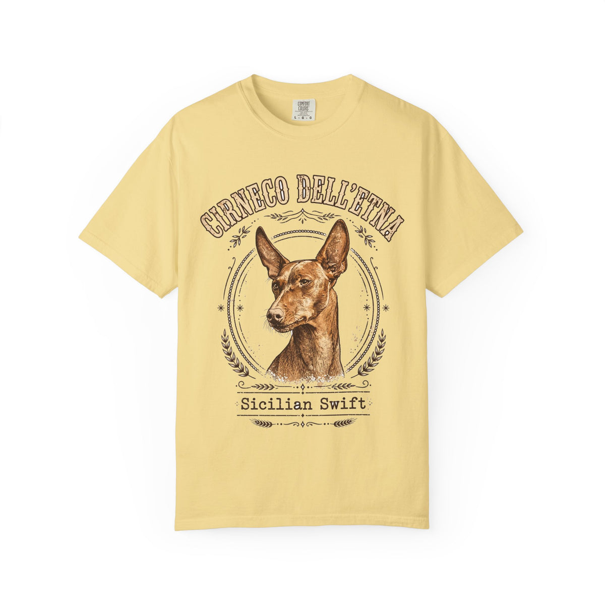 'Sicilian Swift' Cirneco dell'Etna T-Shirt — alternate view