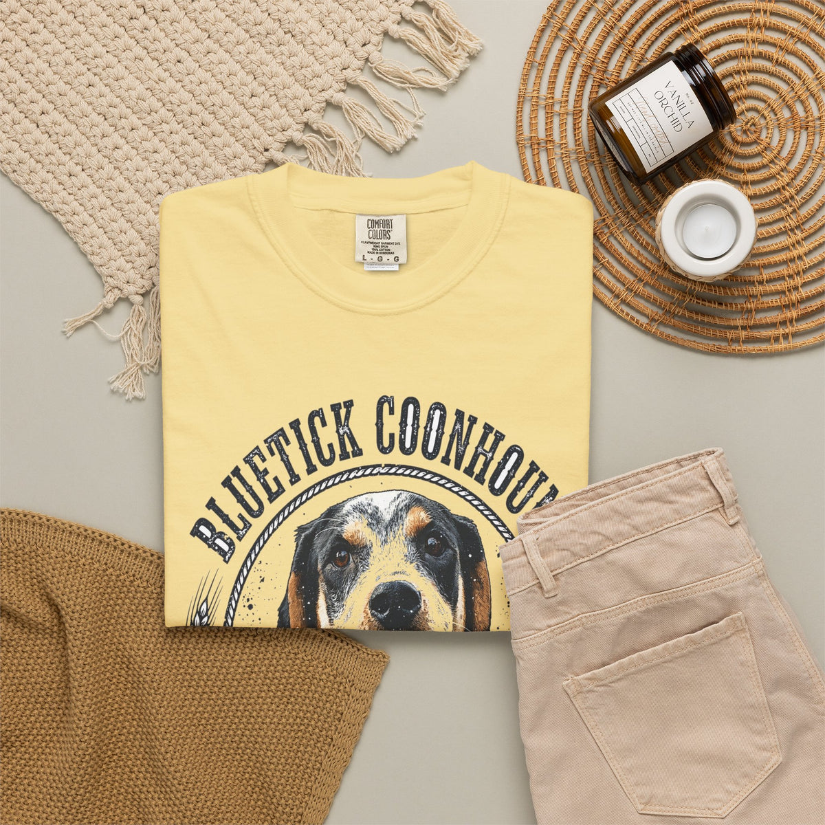 'Bay All Day' Bluetick Coonhound T-Shirt — alternate view