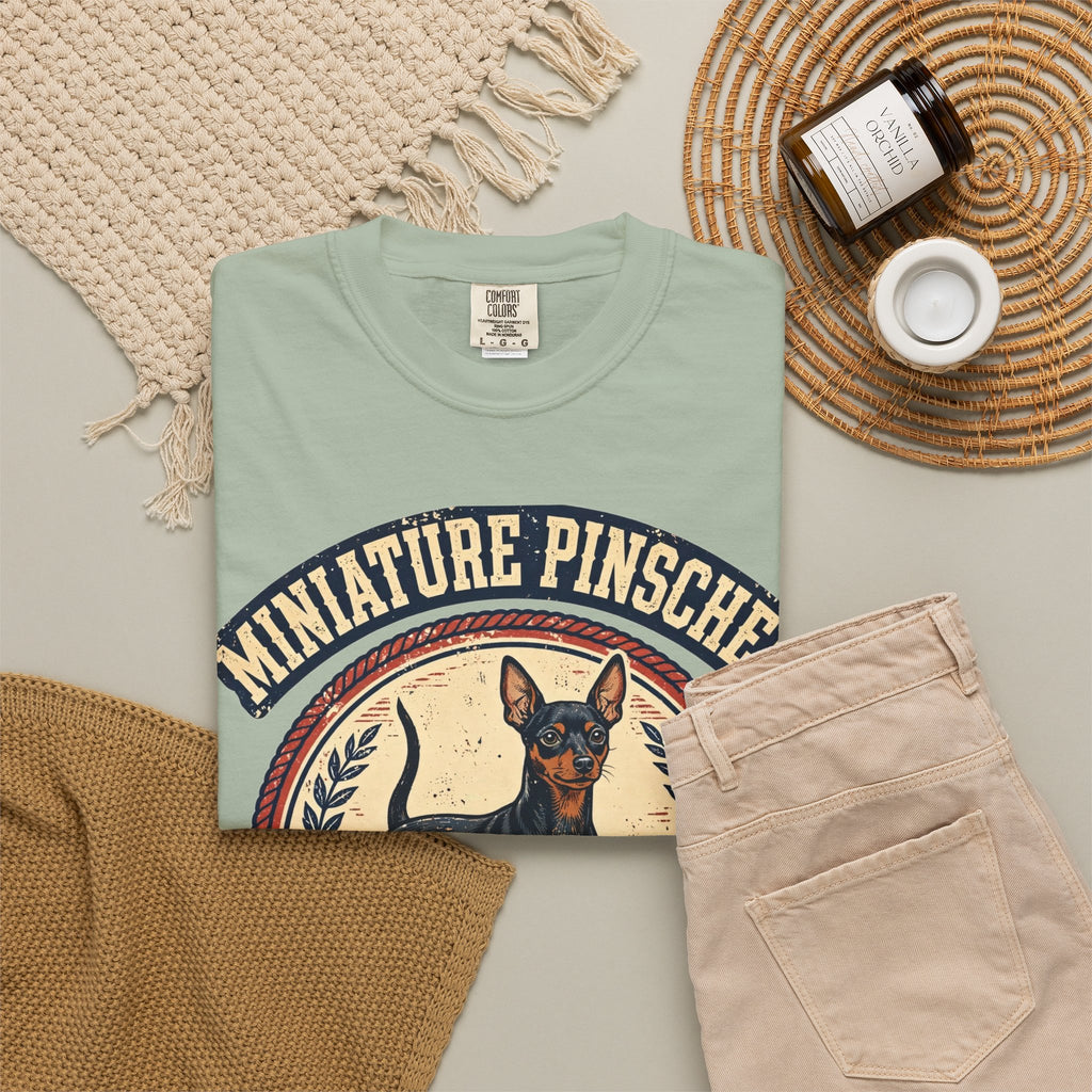 'Tiny King' Miniature Pinscher T-Shirt — alternate view