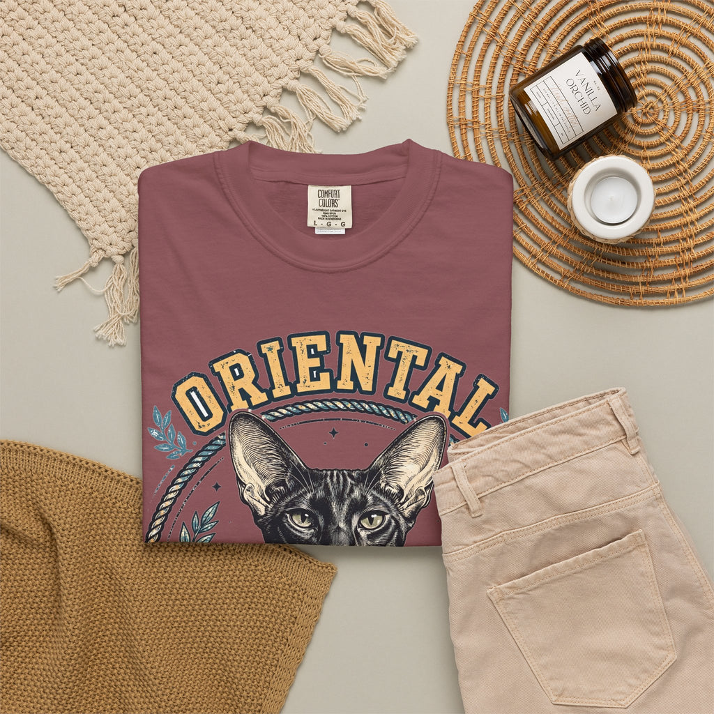 'Long Lean Loud' Oriental Shorthair T-Shirt — alternate view
