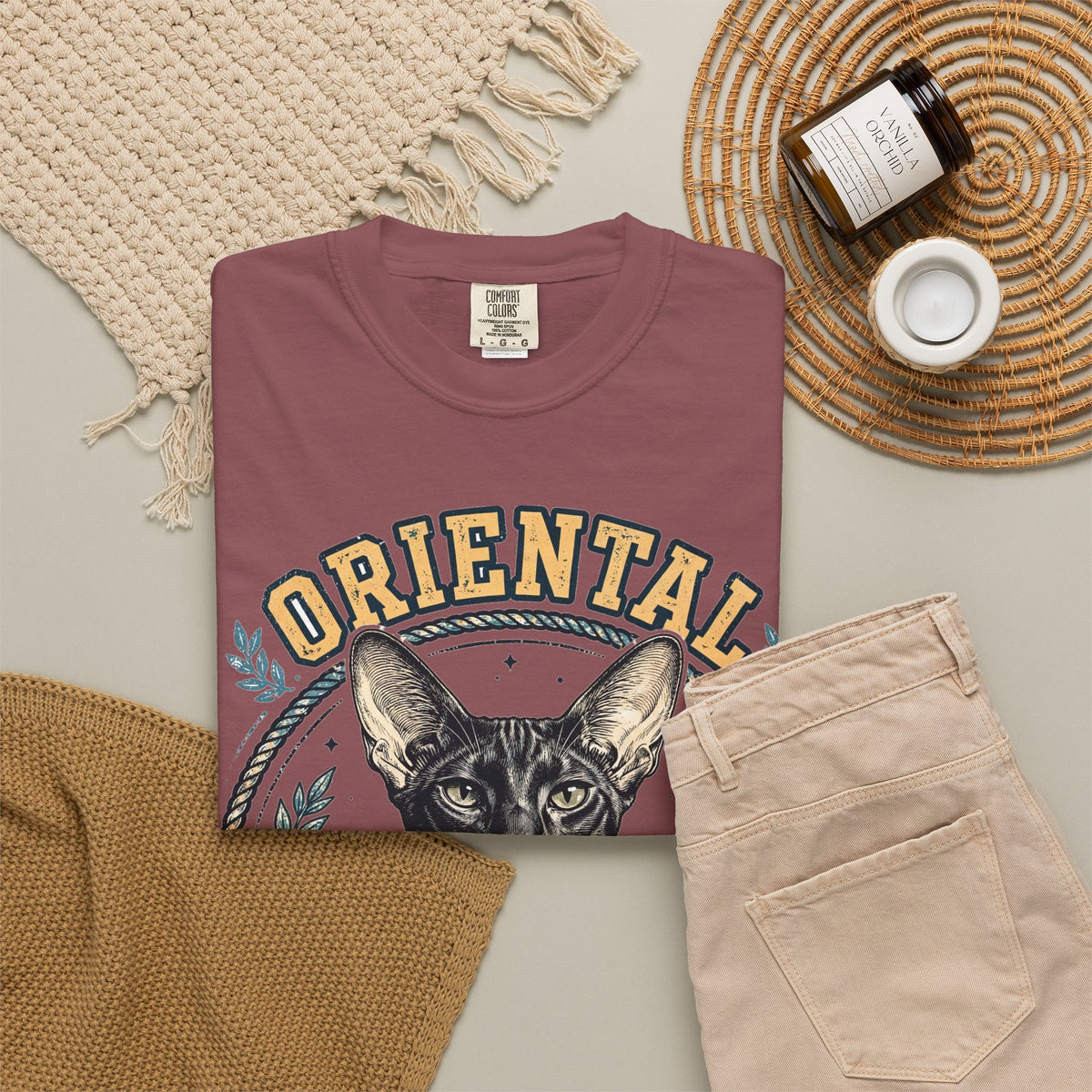 'Long Lean Loud' Oriental Shorthair T-Shirt — alternate view