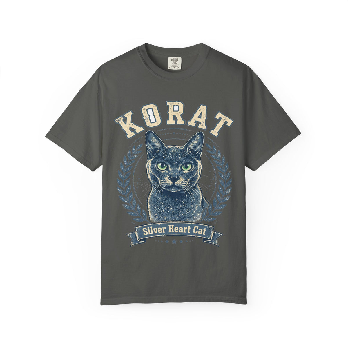Korat Silver Heart Cat Tee