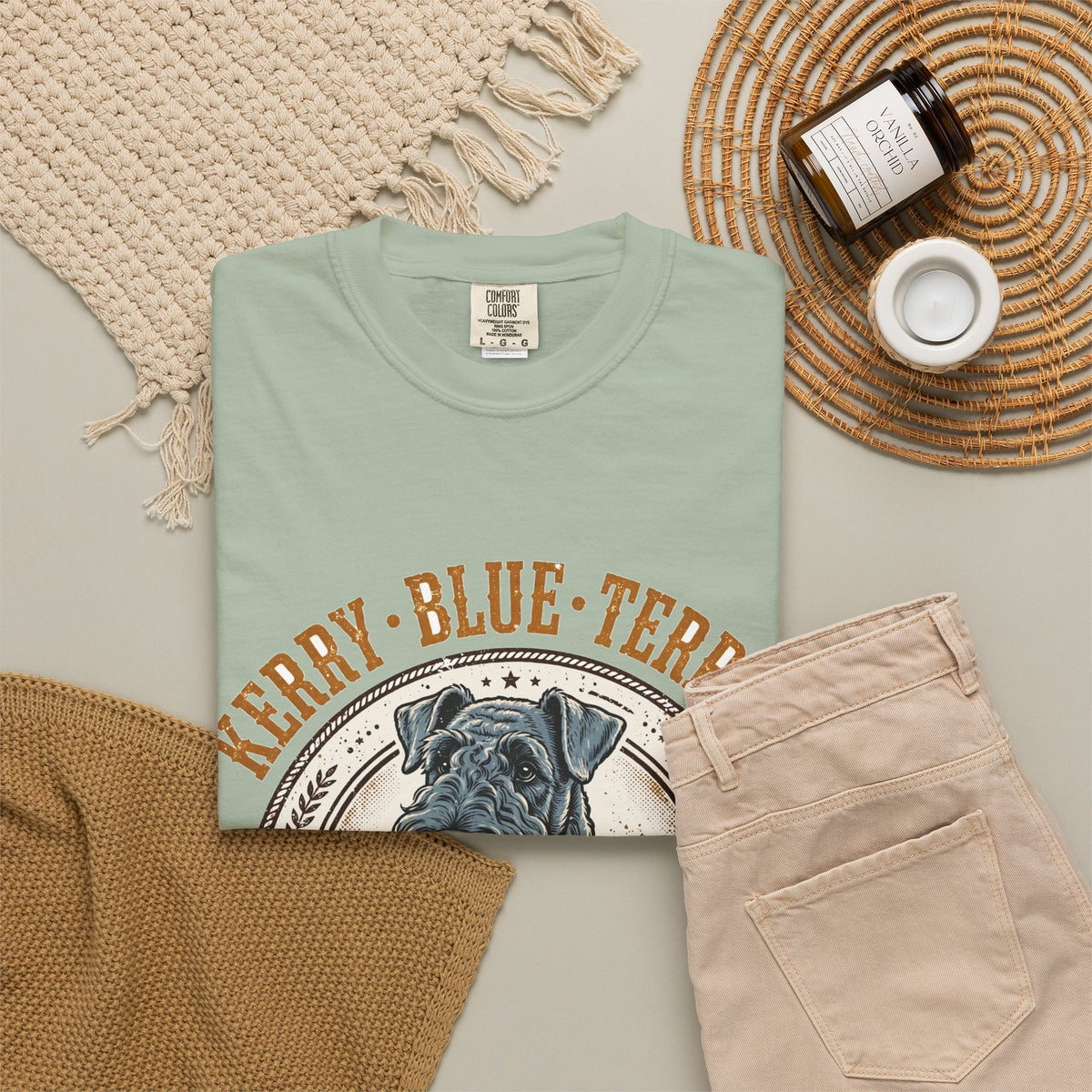 'Kerry Blue Crew' Kerry Blue Terrier T-Shirt — alternate view