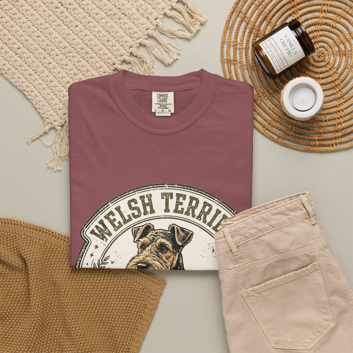 'Welsh Whirlwind' Welsh Terrier T-Shirt — alternate view