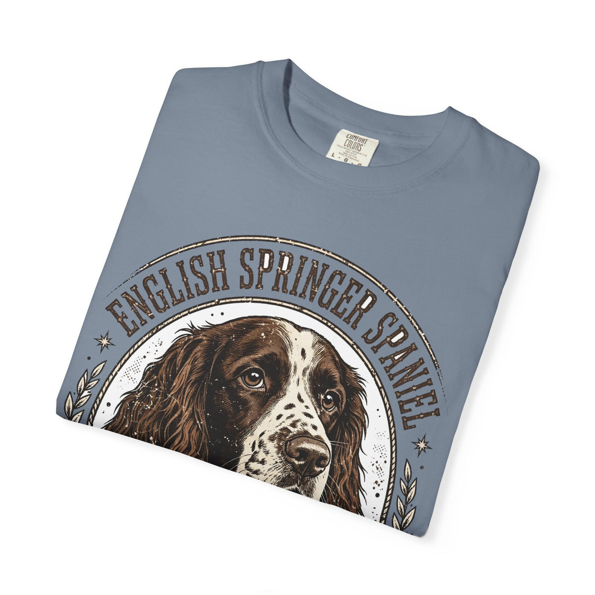 'Spring Loaded' English Springer Spaniel T-Shirt — alternate view