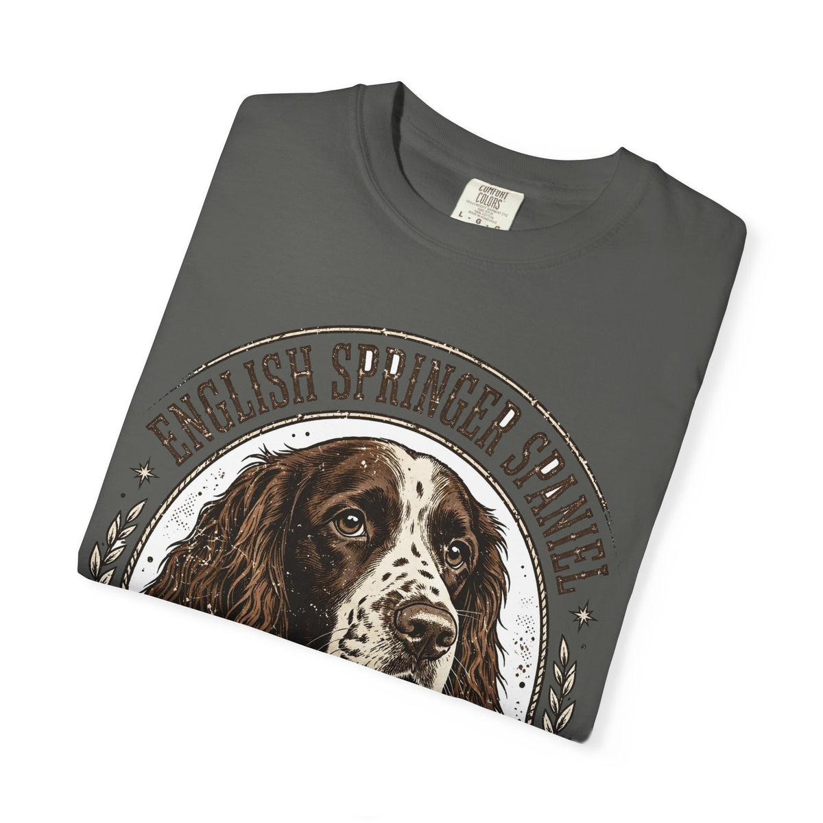 'Spring Loaded' English Springer Spaniel T-Shirt — alternate view