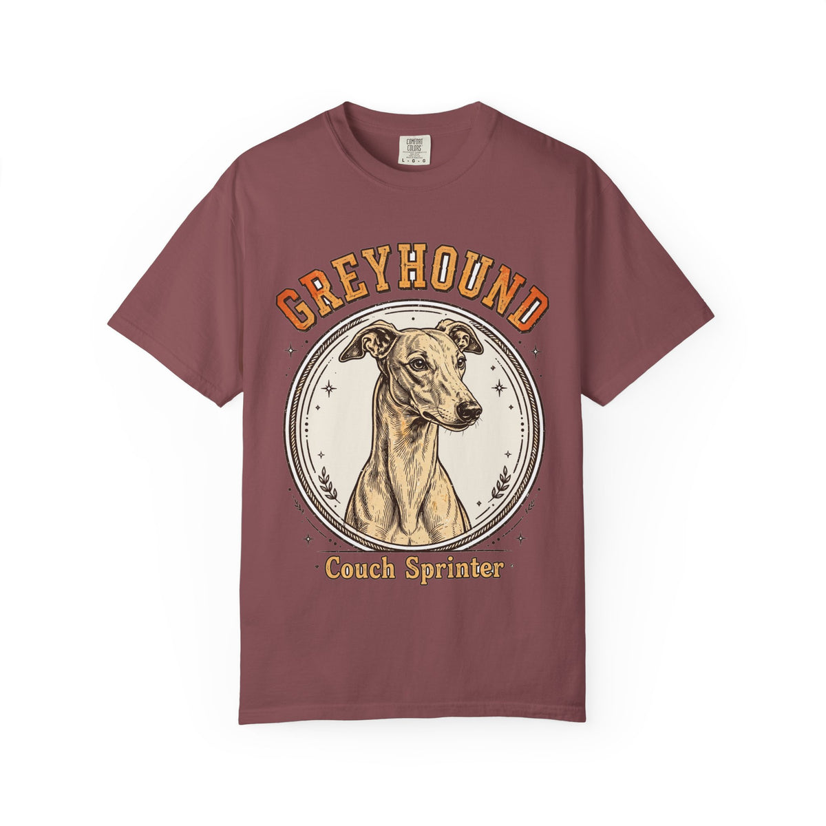 'Couch Sprinter' Greyhound T-Shirt — alternate view
