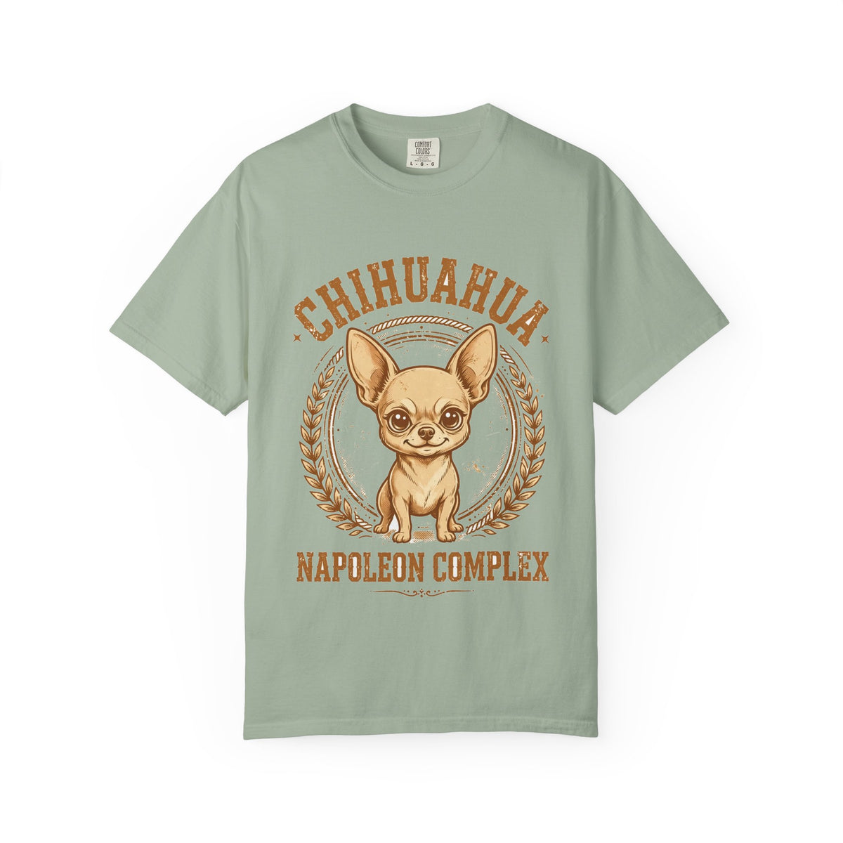 'Napoleon Complex' Chihuahua T-Shirt — alternate view
