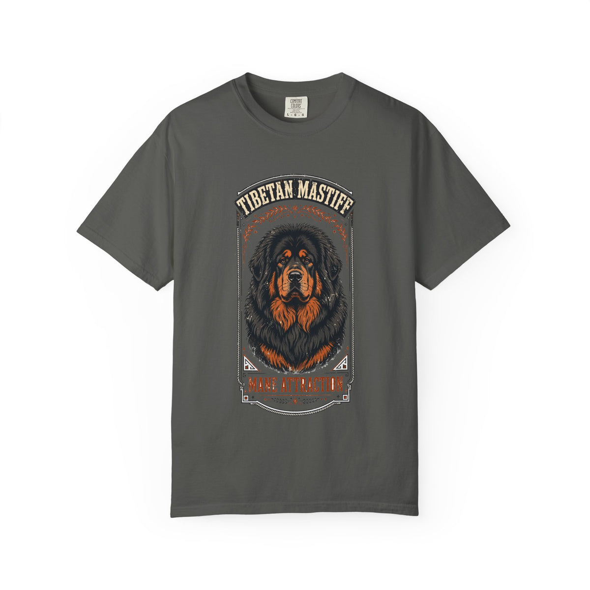 'Mane Attraction' Tibetan Mastiff T-Shirt — alternate view