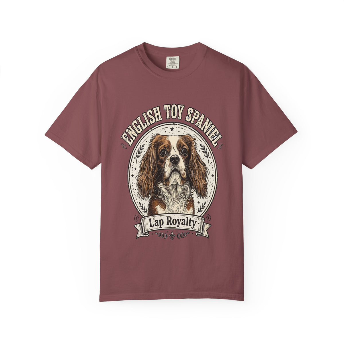 'Lap Royalty' English Toy Spaniel T-Shirt — alternate view