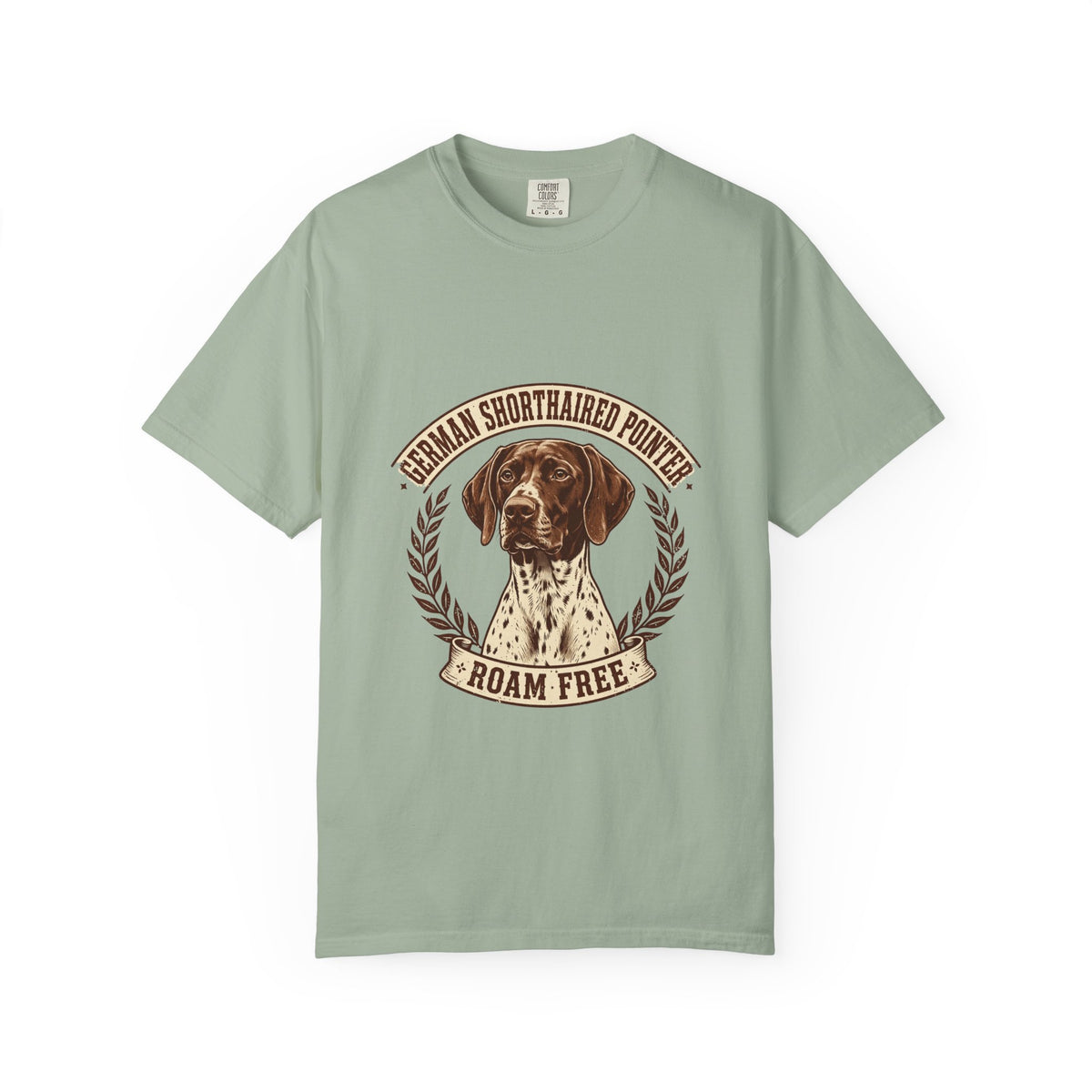 'Roam Free German Shorthaired Pointer' German Shorthaired Pointer T-Shirt — alternate view