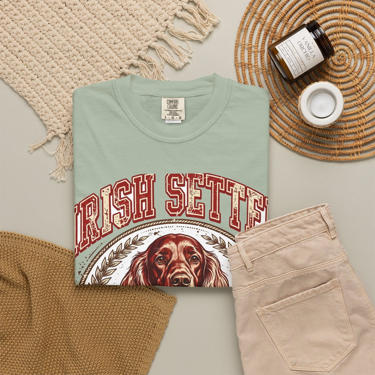 'Redhead Royalty' Irish Setter T-Shirt — alternate view