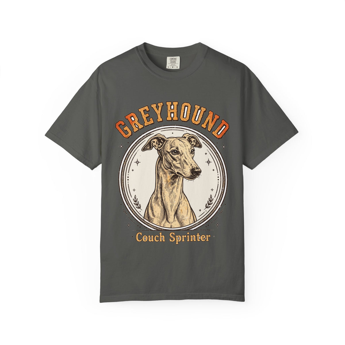 'Couch Sprinter' Greyhound T-Shirt — alternate view