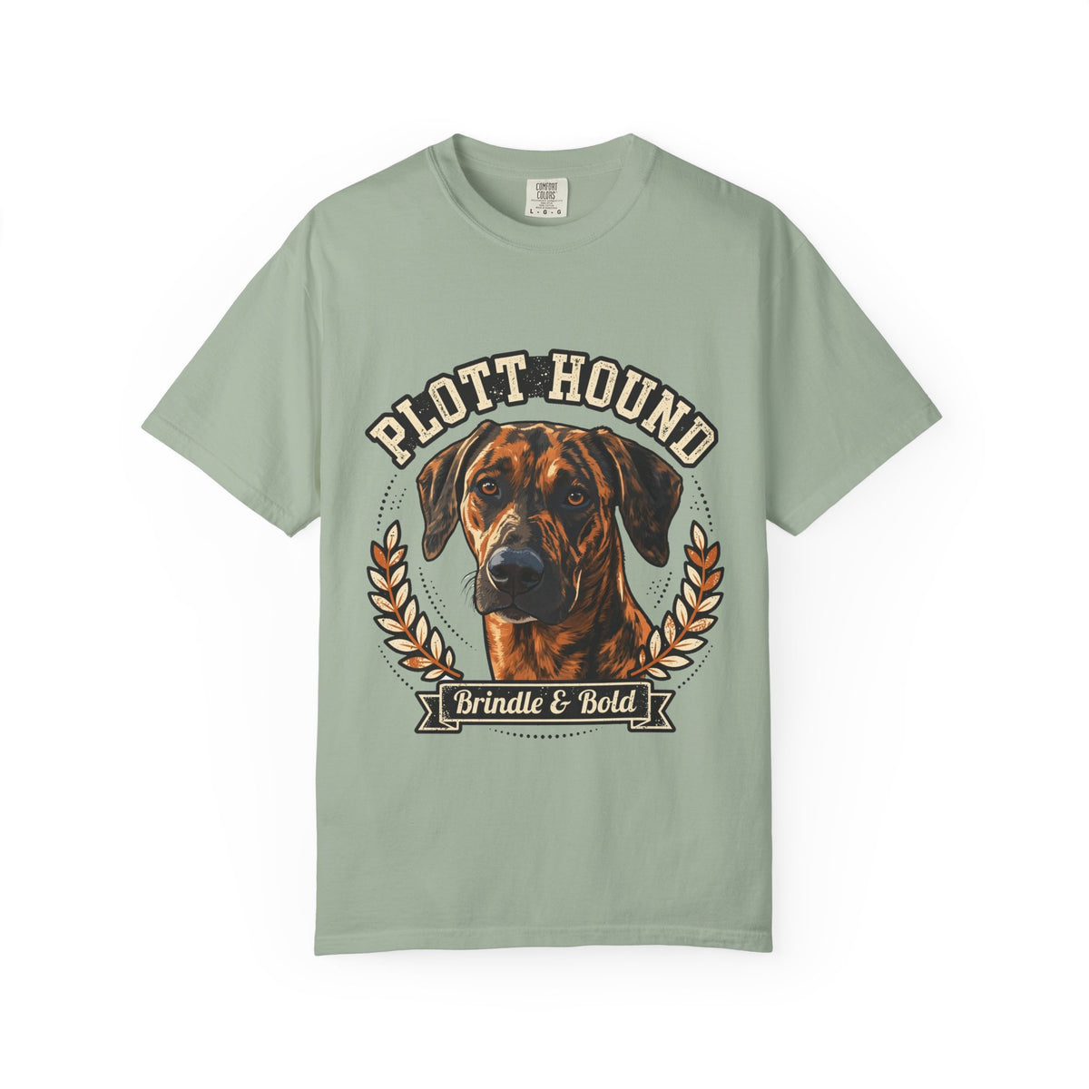 'Brindle And Brave' Plott Hound T-Shirt — alternate view