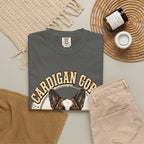 'Corgi Long Low Legend Cardigan' Cardigan Welsh Corgi T-Shirt — alternate view