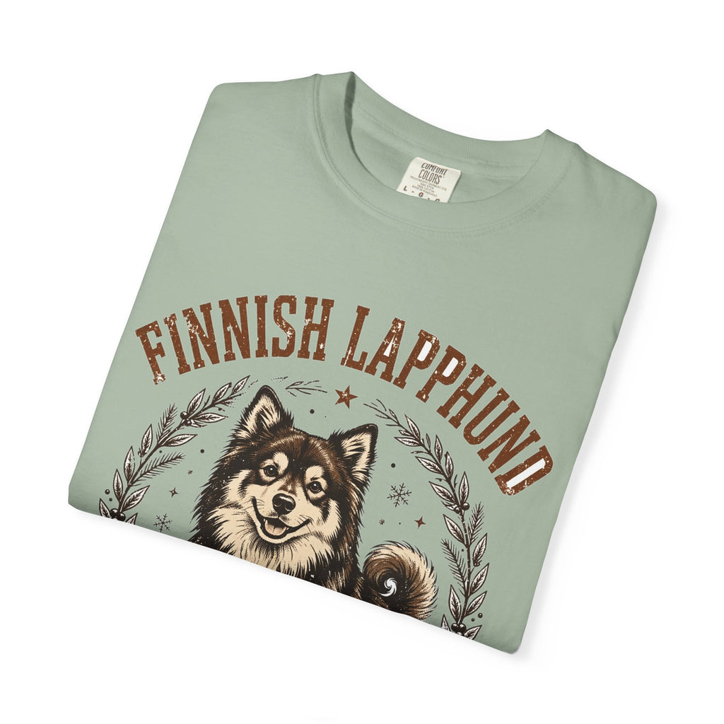 'Arctic Floof' Finnish Lapphund T-Shirt — alternate view